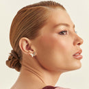 BRINCO DE BORBOLETA CRAVEJADO DE ZIRCÔNIAS