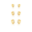 TRIO DE ARGOLAS 3 FIOS