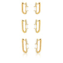TRIO ARGOLA PEDRA + ZIRCONIA