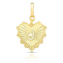 PINGENTE DE CORAÇÃO COM ZIRCÔNIA E LETRA