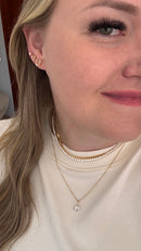 COLAR COM PINGENTE PONTO DE LUZ 8MM