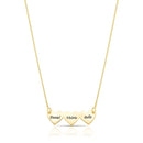 GARGANTILHA CORAÇÃO PERSONALIZADA COM 3 NOMES