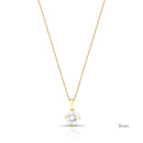 COLAR COM PINGENTE PONTO DE LUZ 8MM