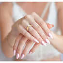 ANEL SOLITÁRIO COM CRISTAL REDONDO