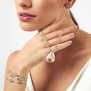 PULSEIRA COM GOTAS DE CRISTAL E LISAS