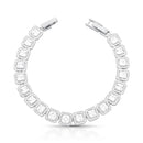 PULSEIRA RIVIERA COM ZIRCÔNIAS QUADRADAS E REDONDAS