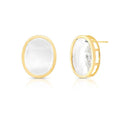 BRINCO OVAL EM CRISTAL
