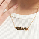 GARGANTILHA PERSONALIZADA NOME COM ATÉ 9 LETRAS