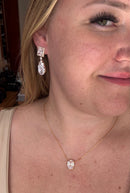 COLAR COM ZIRCÔNIA OVAL CRISTAL