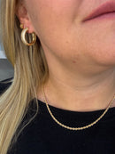 CORRENTE EM MALHA CORDÃO BAIANO LISA 3MM