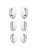 TRIO DE ARGOLAS LISAS