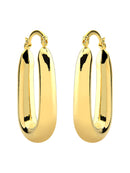 ARGOLA OVAL LISA ABAULADA