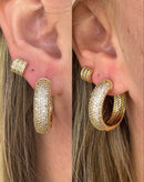 ARGOLA REDONDA COM ZIRCÔNIAS | GG