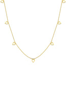 COLAR LONGO DE CORAÇÕES VAZADOS