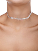 CHOKER FOLHINHAS LISAS