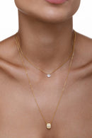 COLAR DUPLO CRISTAL E INFINITO