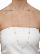 COLAR LONGO TREVOS LISO E VAZADO