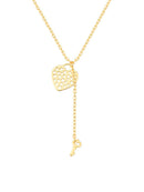 COLAR GRAVATINHA CORAÇÃO E CHAVE