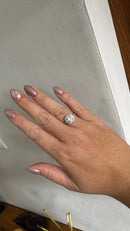 ANEL SOLITÁRIO LAPIDAÇÃO QUADRADA