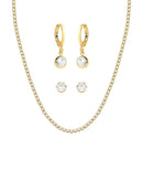 MIX DE COLAR RIVIERA E BRINCOS