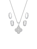 MIX DE COLAR TREVO E ARGOLAS