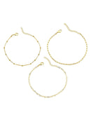 MIX DE PULSEIRAS BOLINHAS, CARTIER E CORAÇÃO