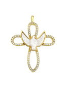 PINGENTE CRUZ E ESPIRITO SANTO