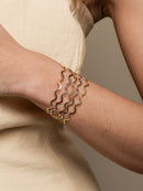 BRACELETE ONDAS LISO E AJUSTÁVEL