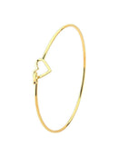 BRACELETE LISO COM CORAÇÃO VAZADO