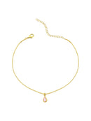 TORNOZELEIRA COM ZIRCÔNIA ROSA