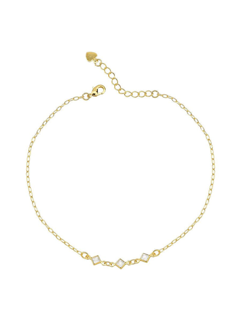 TORNOZELEIRA COM ZIRCÔNIAS