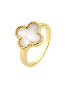 ANEL TREVO MADREPÉROLA INSPIRAÇÃO VANC