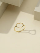 ANEL CORAÇÃO VAZADO