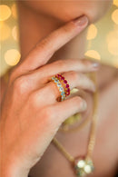 ANEL LUXO AZUL ACQUA