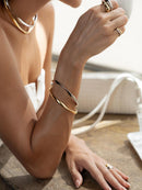 BRACELETE ONDULADO LISO