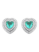 BRINCO CORAÇÃO CRAVEJADO TURMALINA