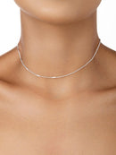 CHOKER MINI ELOS COM PLAQUINHAS