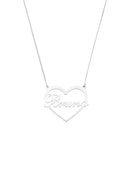 COLAR PERSONALIZADO NOME CORAÇÃO VAZADO