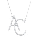 COLAR PERSONALIZADO 2 LETRAS CRAVEJADAS