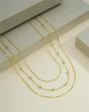 COLAR DE MINI ELOS COM BOLINHAS