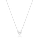 GARGANTILHA CORAÇÃO PERSONALIZADA COM 1 NOME | PRATA LISA