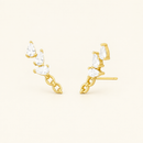 Detalhe do Ear Cuff de Gota e Elos