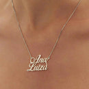 GARGANTILHA PERSONALIZADA NOME COM ATÉ 16 LETRAS | PRATA LISA