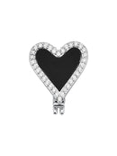 PINGENTE CORAÇÃO CRAVEJADO PRETO