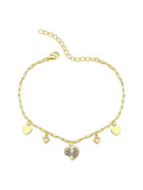 PULSEIRA ELO CARTIER COM CORAÇÕES