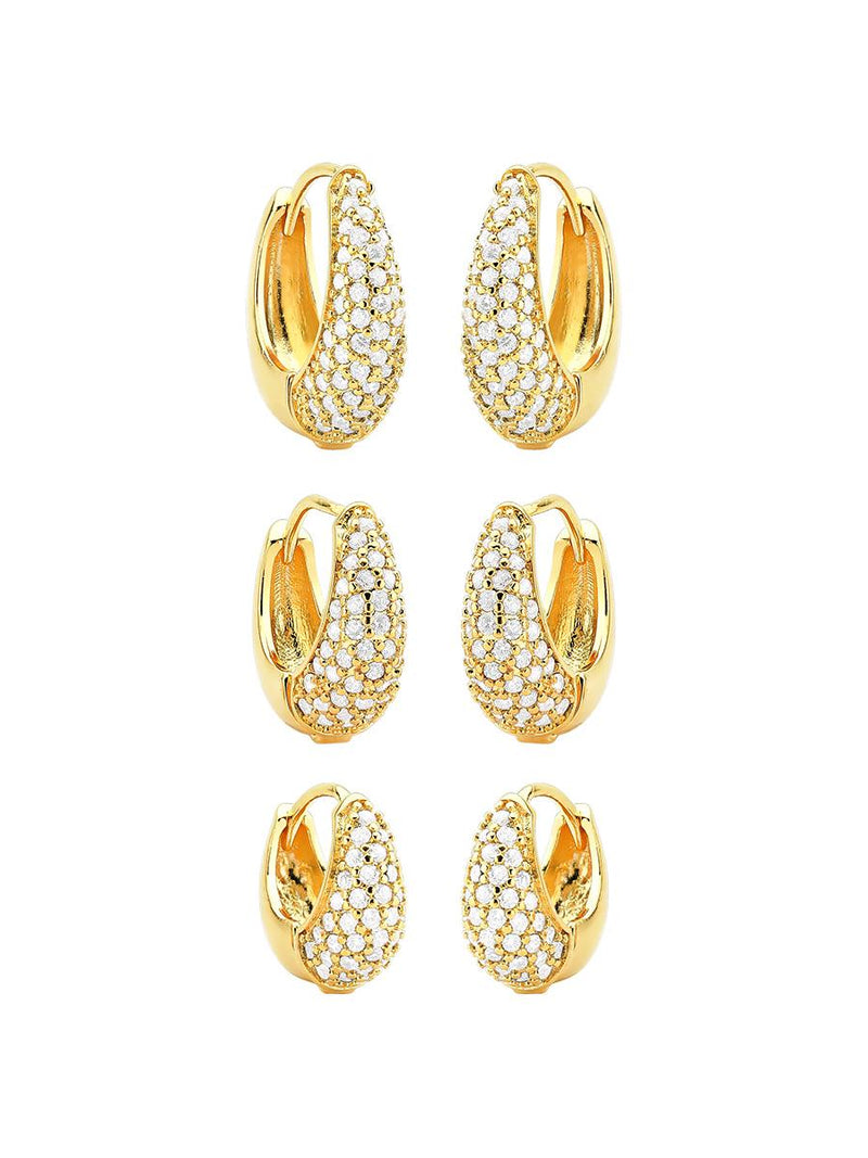 ARGOLA CRAVEJADA FORMA GOTA G