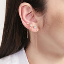 BRINCO PONTO DE LUZ COM FIO DOURADO P