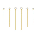 BRINCO PONTO DE LUZ COM FIO DOURADO P