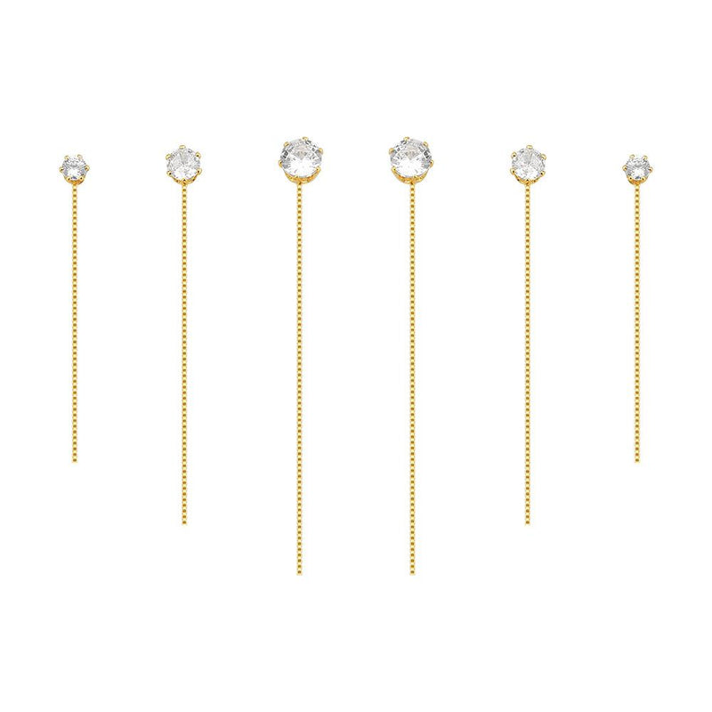 BRINCO PONTO DE LUZ COM FIO DOURADO P